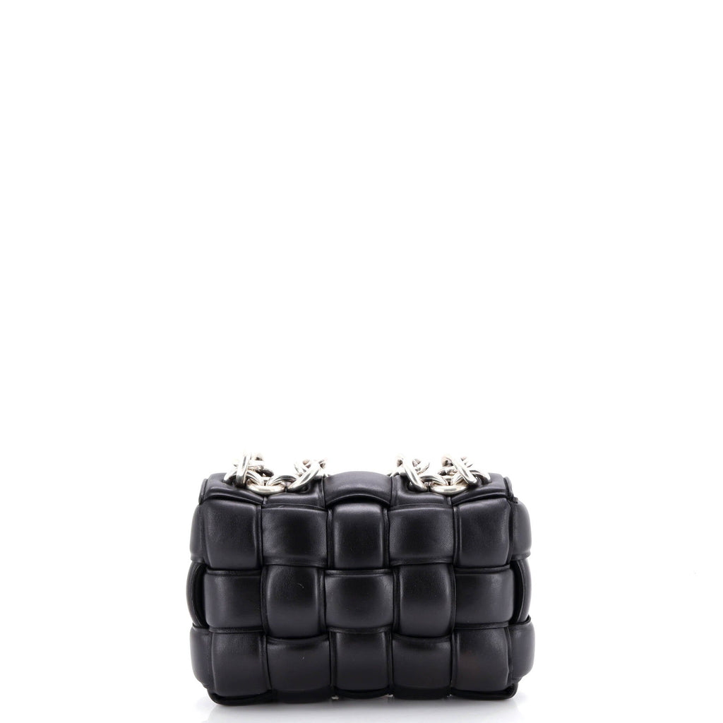 Cassette Chain Crossbody Bag Padded Maxi Intrecciato Leather