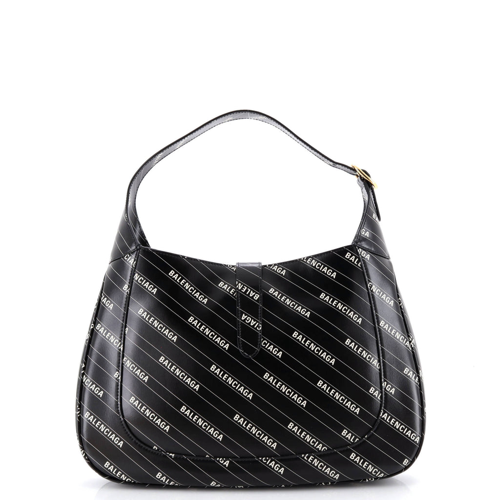 x Balenciaga The Hacker Project Jackie 1961 Hobo Printed Leather Medium