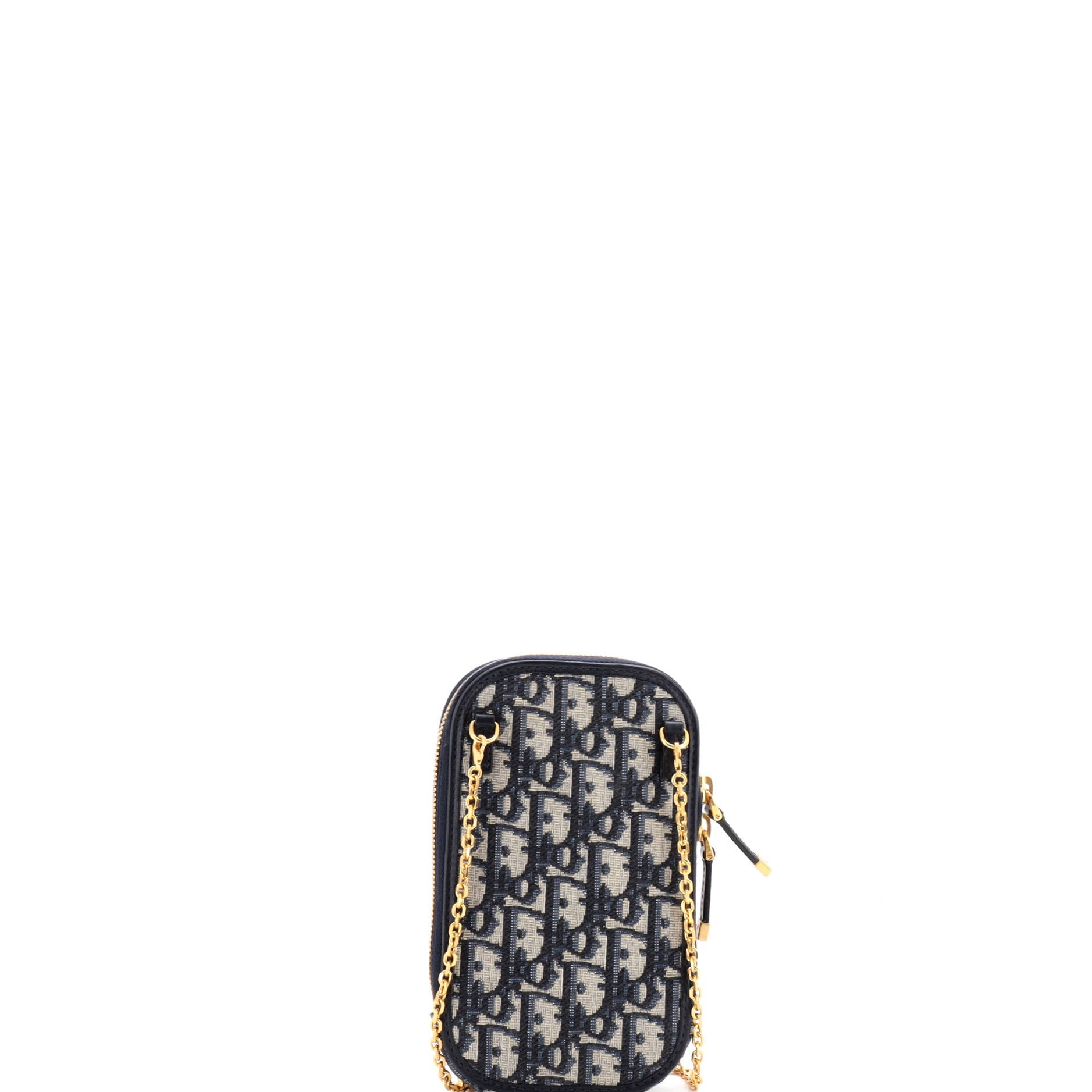 30 Montaigne Phone Holder on Chain Oblique Canvas