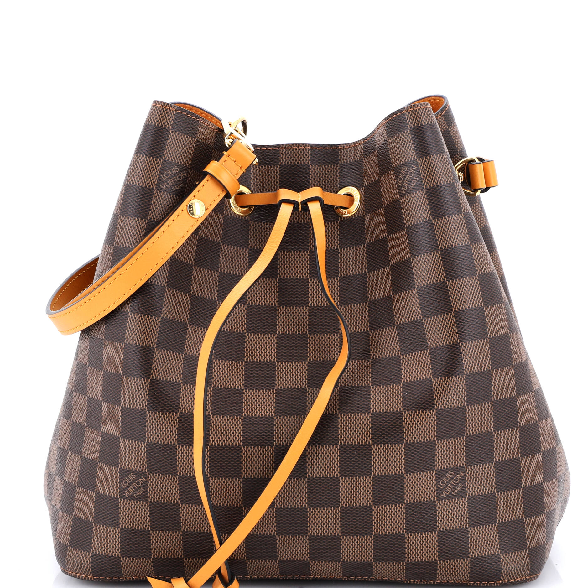 NeoNoe Handbag Damier with Leather MM