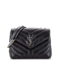 Loulou Shoulder Bag Matelasse Chevron Leather Small