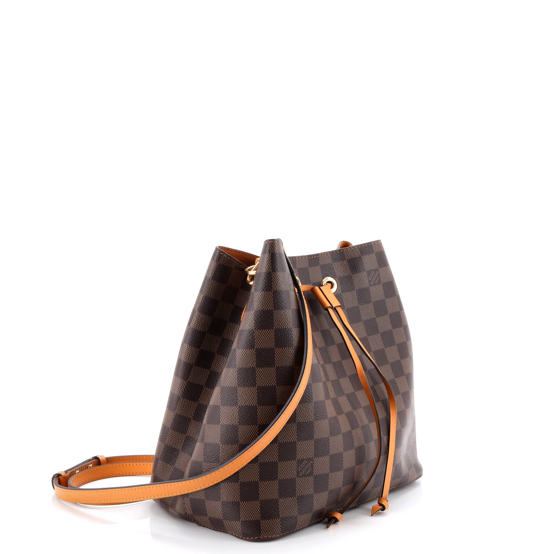 NeoNoe Handbag Damier with Leather MM