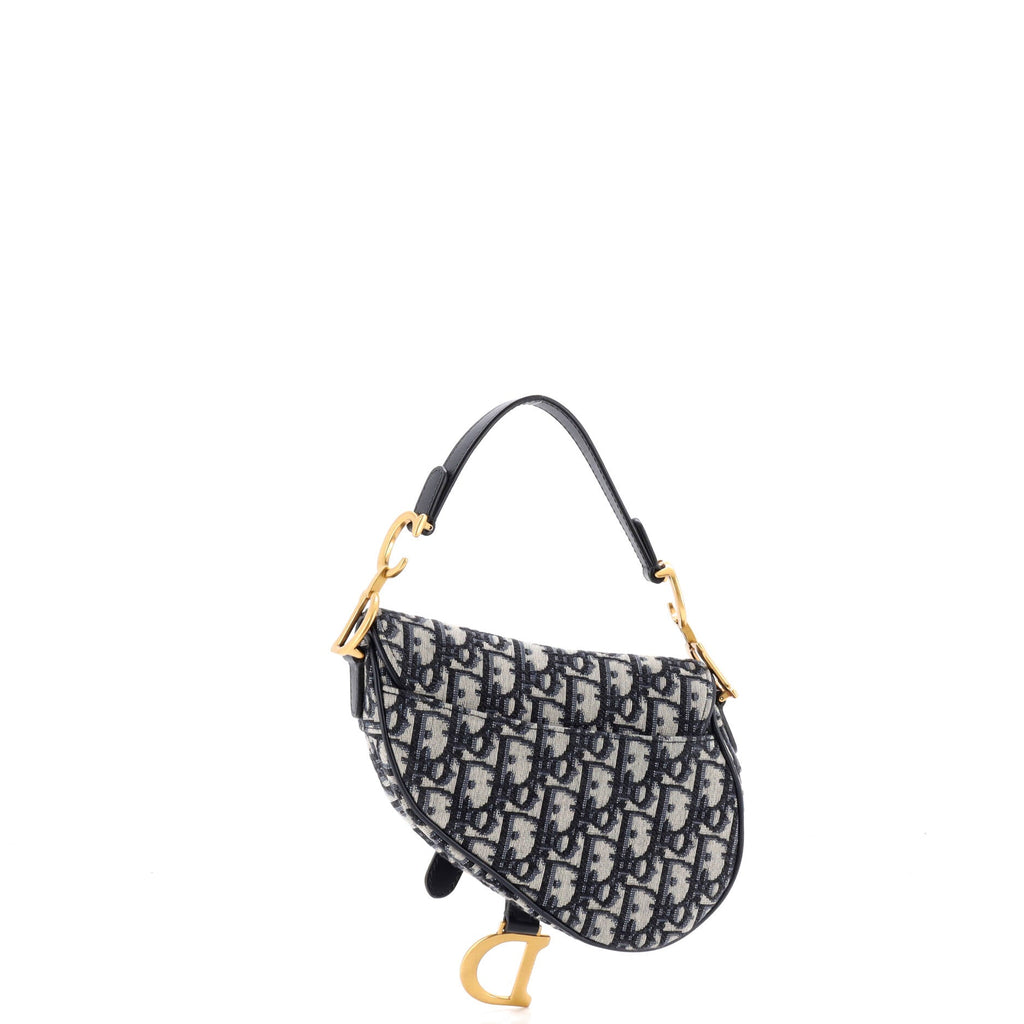 Saddle Handbag Oblique Canvas Mini