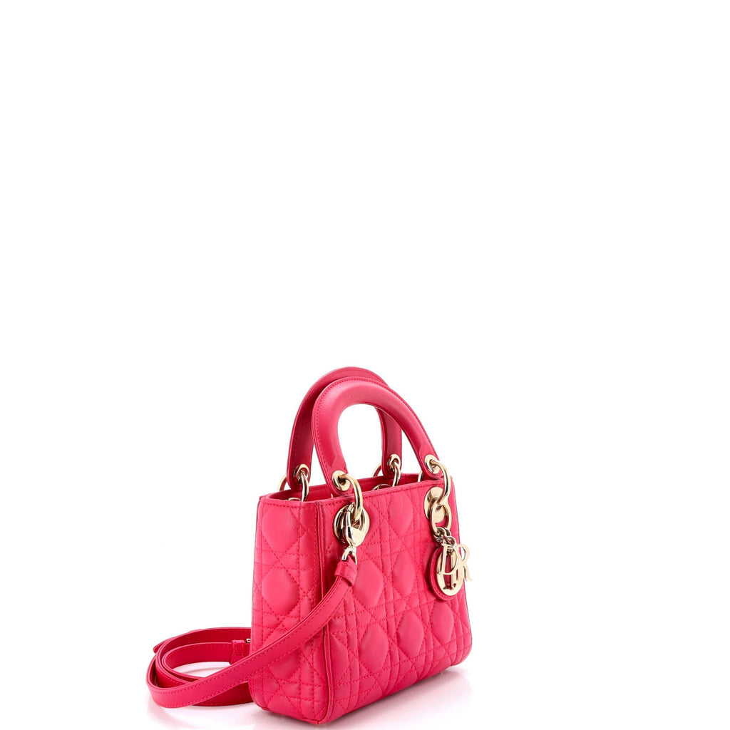 Lady Dior Bag Cannage Quilt Lambskin Mini