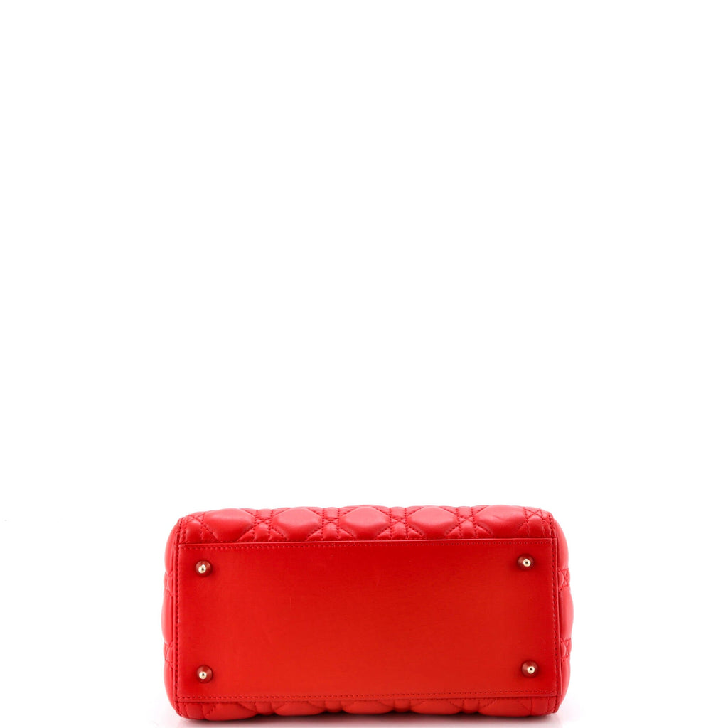 Lady Dior Bag Cannage Quilt Lambskin Medium