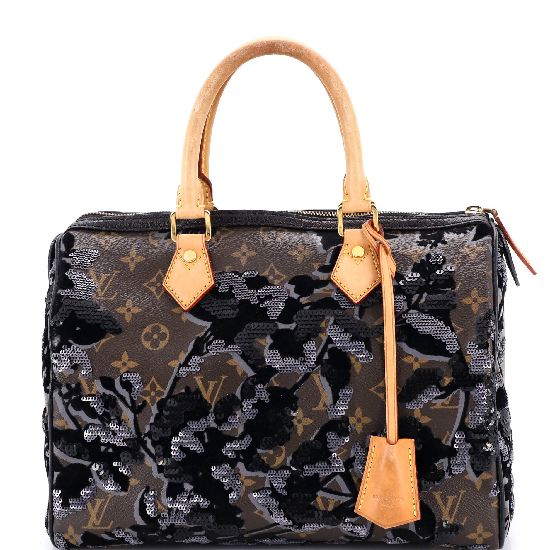 Speedy Handbag Fleur De Jais Monogram Canvas 30