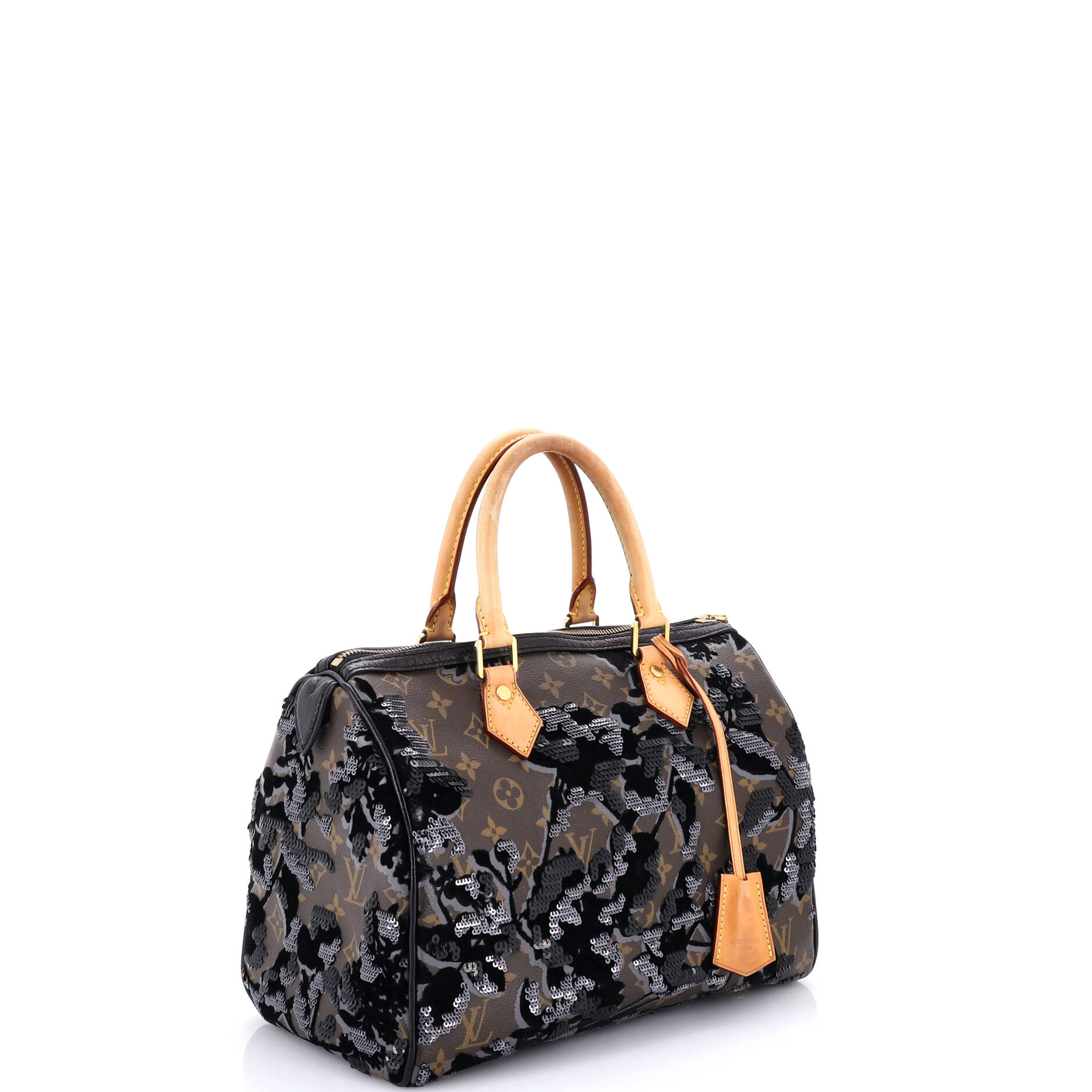 Speedy Handbag Fleur De Jais Monogram Canvas 30