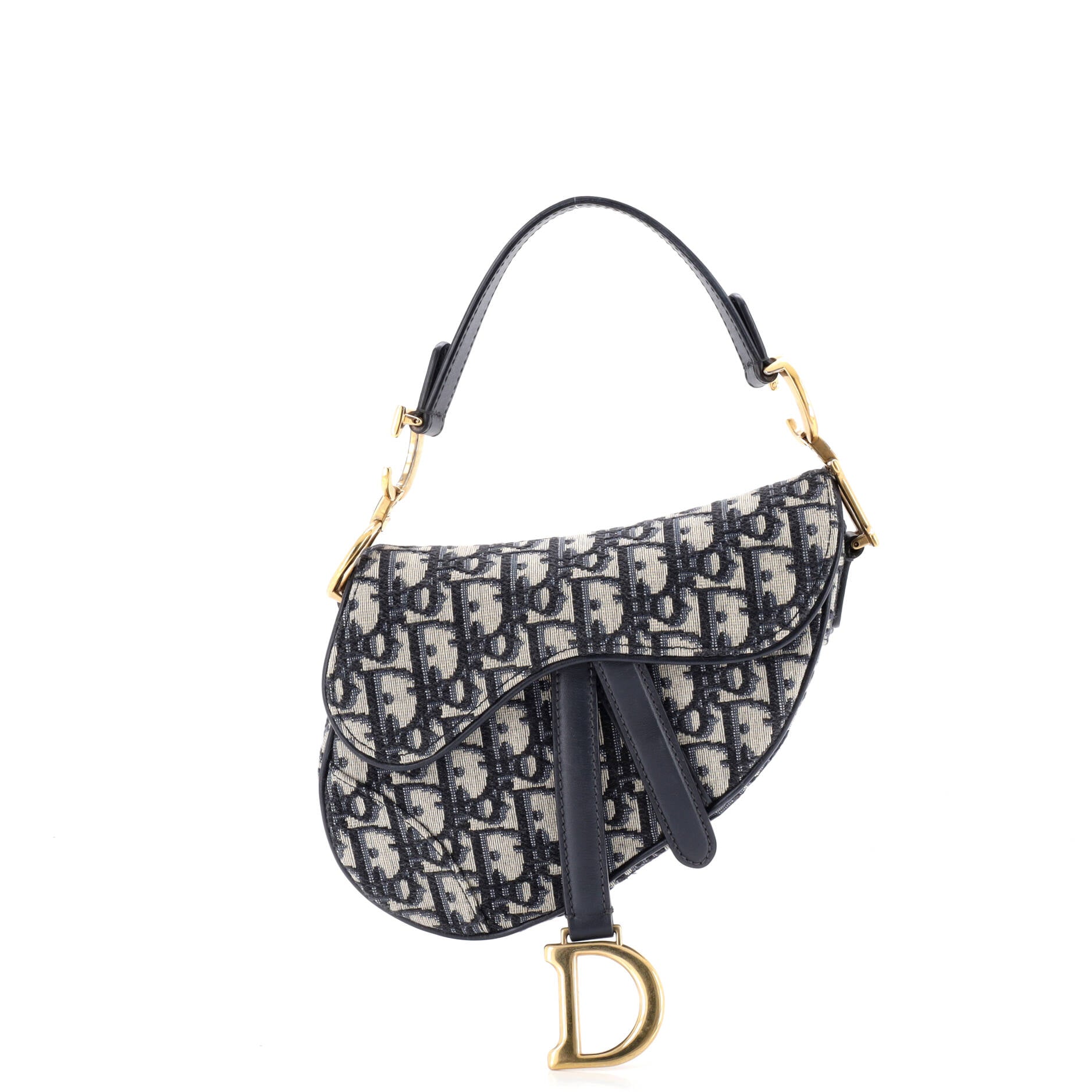 Saddle Handbag Oblique Canvas Mini