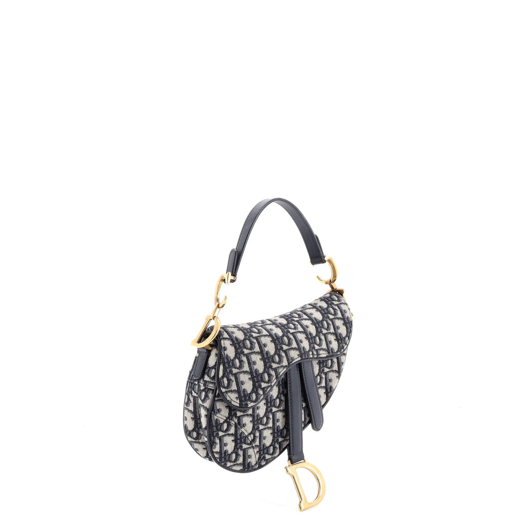 Saddle Handbag Oblique Canvas Mini