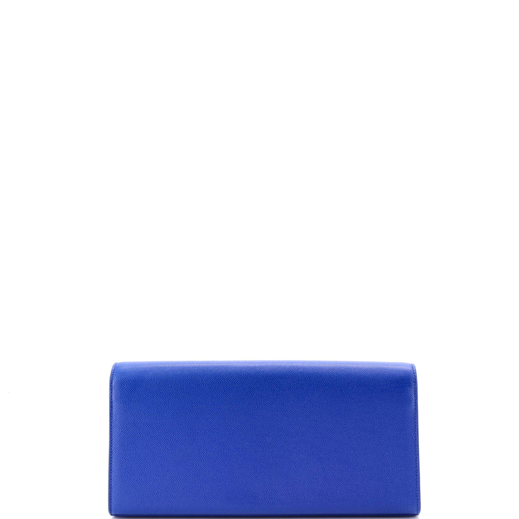 Classic Monogram Clutch Metallic Calfskin Long