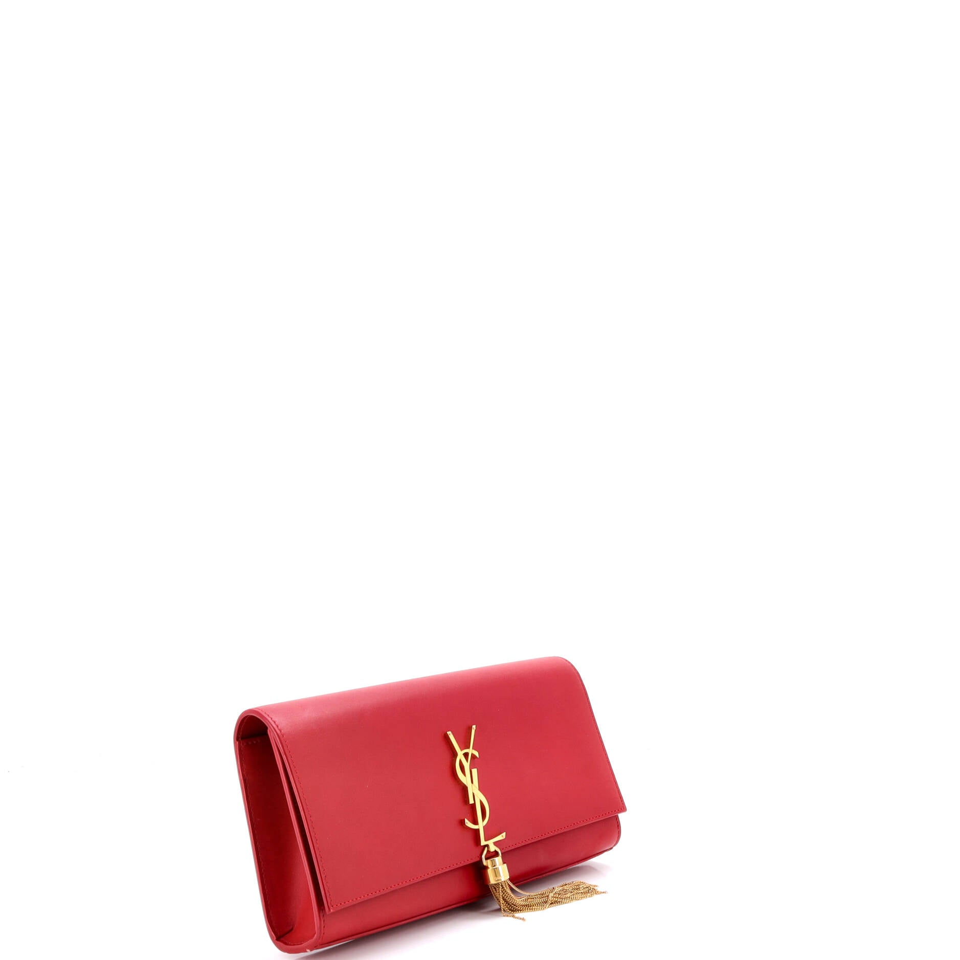 Classic Monogram Tassel Clutch Leather Long