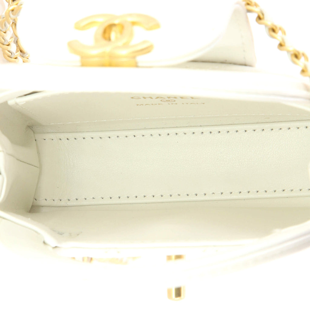 Kelly Top Handle Shopping Bag Quilted Shiny Aged Calfskin Nano