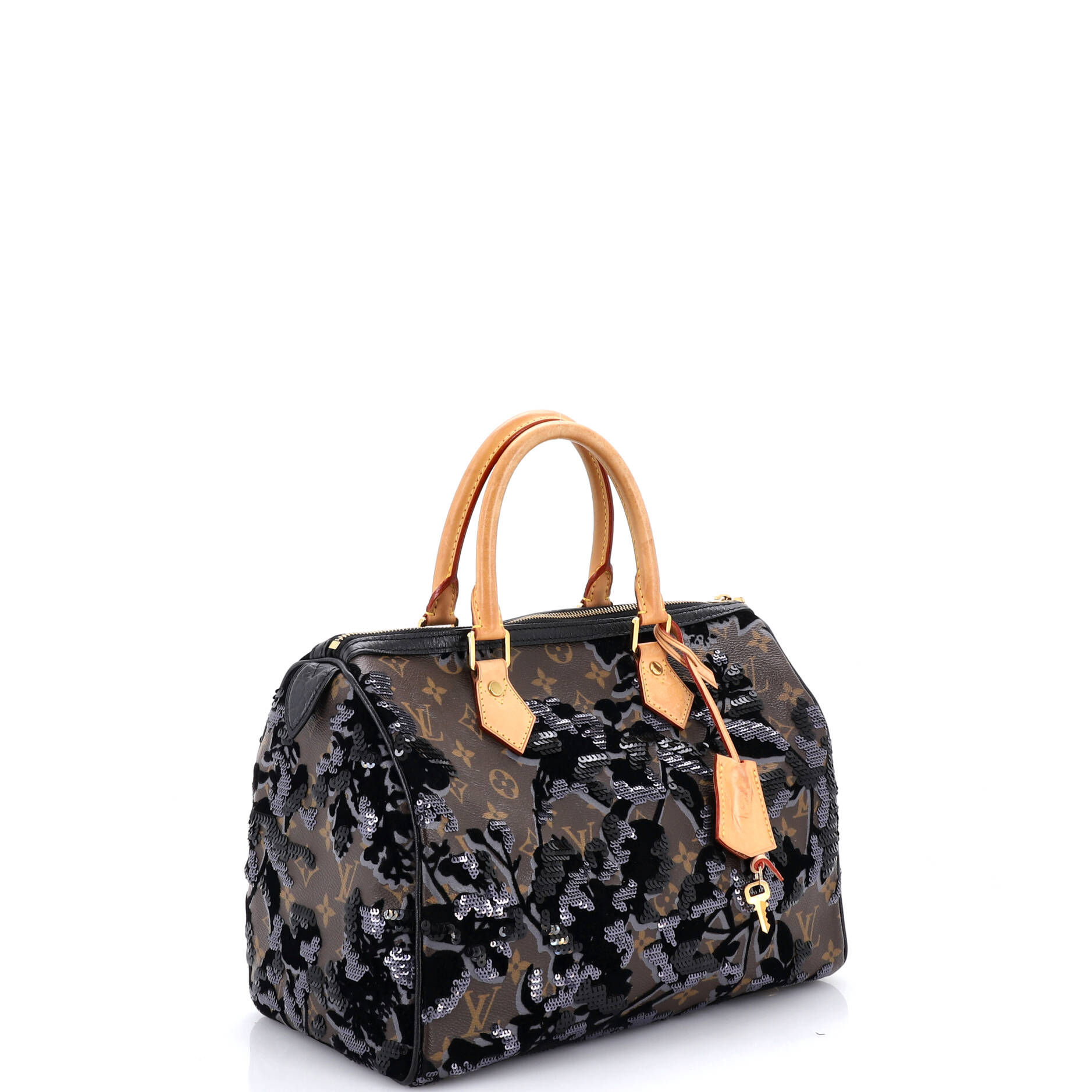 Speedy Handbag Fleur De Jais Monogram Canvas 30
