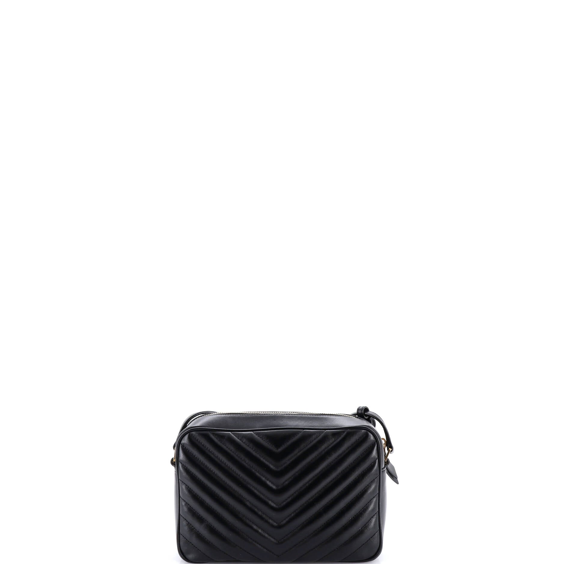 Lou Camera Bag Matelasse Chevron Leather Small