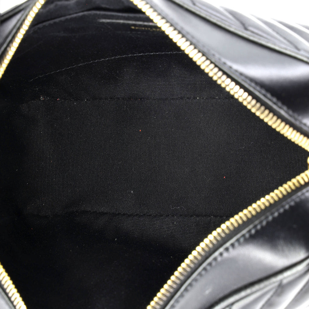 Lou Camera Bag Matelasse Chevron Leather Small