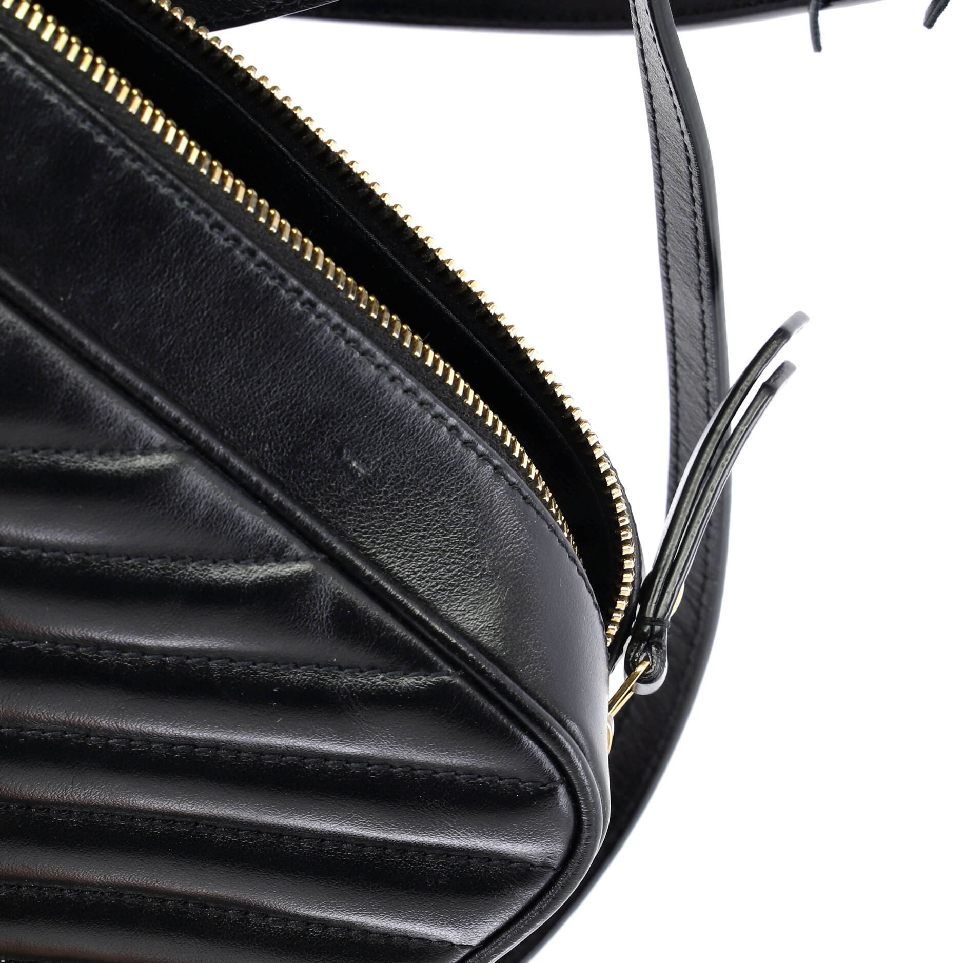 Lou Camera Bag Matelasse Chevron Leather Small