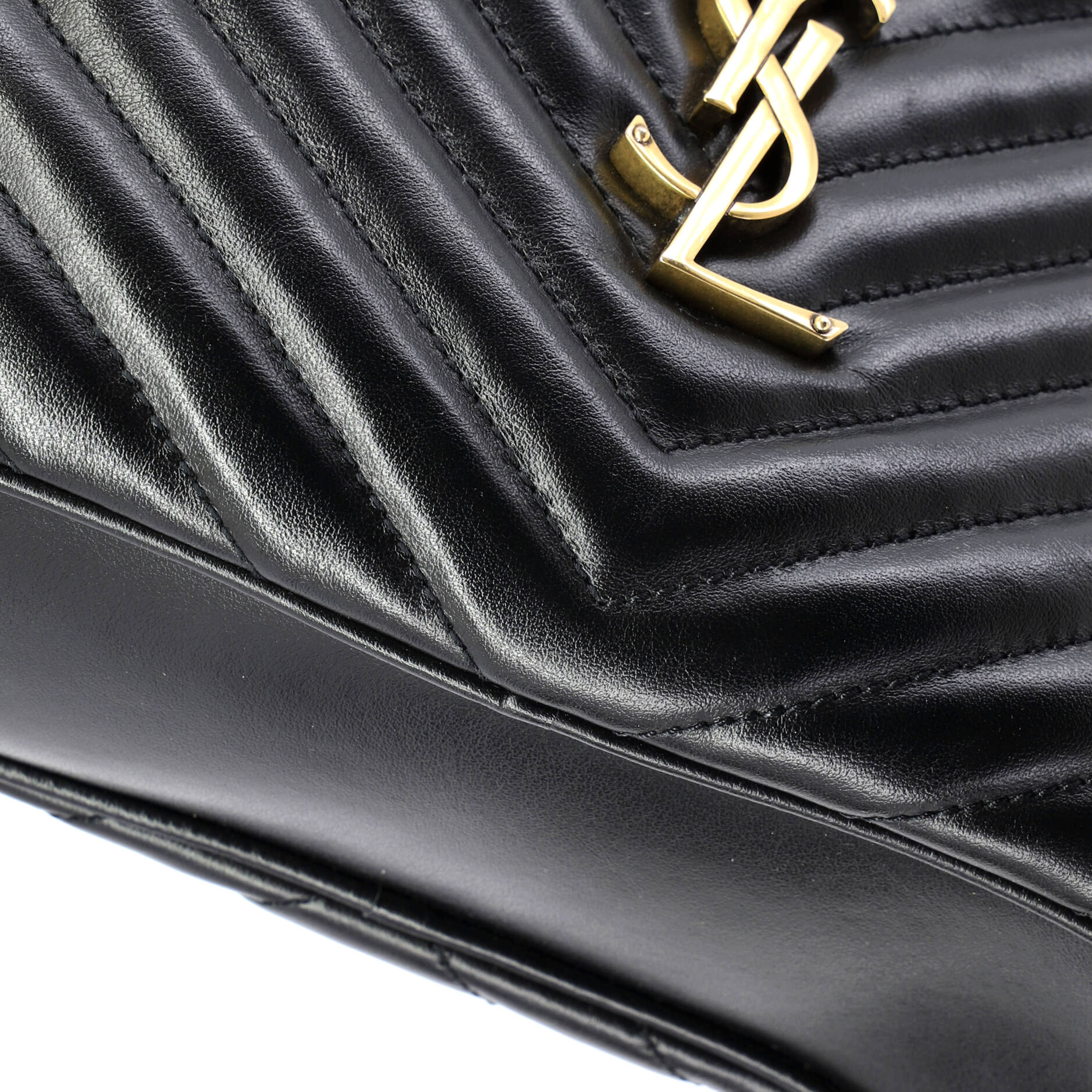 Lou Camera Bag Matelasse Chevron Leather Small