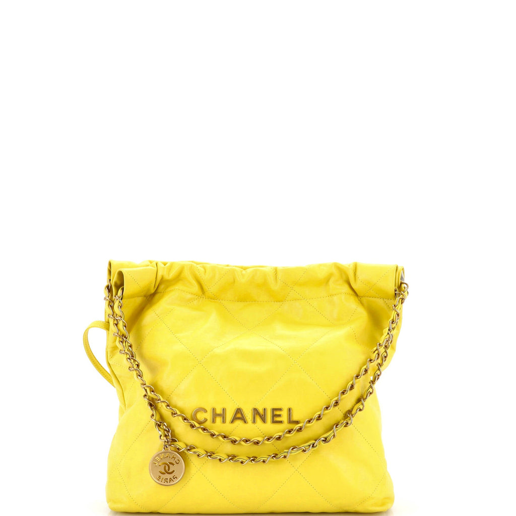 22 Chain Hobo Quilted Calfskin Small