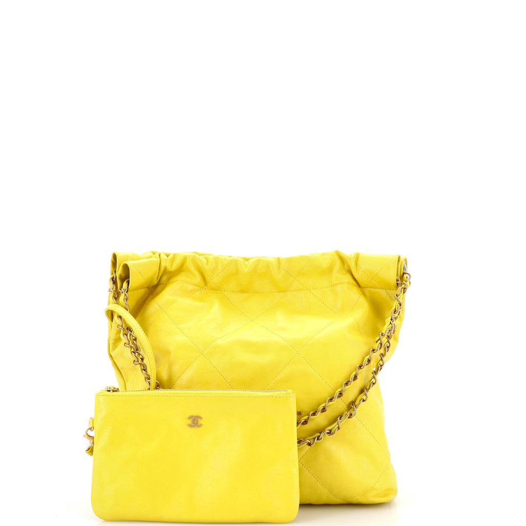 22 Chain Hobo Quilted Calfskin Small