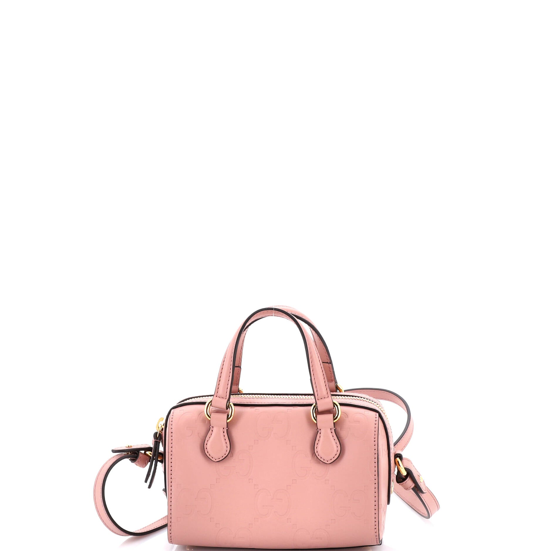 Convertible Boston Bag Jumbo GG Embossed Leather Super Mini