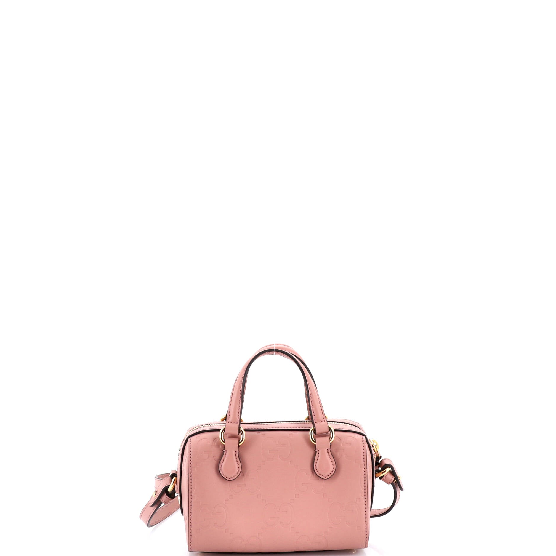 Convertible Boston Bag Jumbo GG Embossed Leather Super Mini