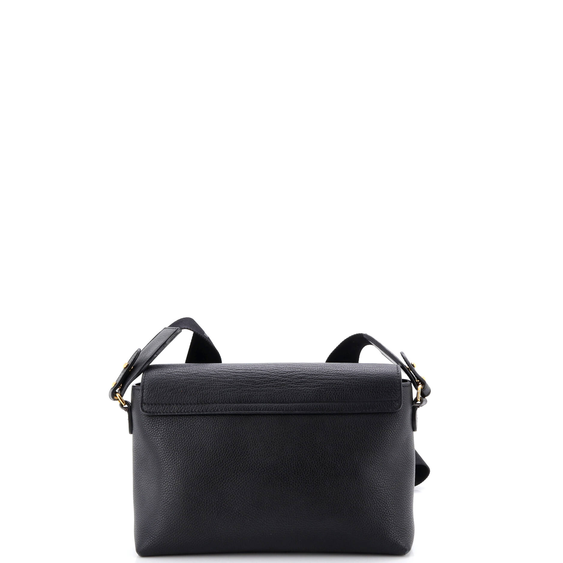 Note Crossbody Bag Leather with Vintage Check Canvas Medium