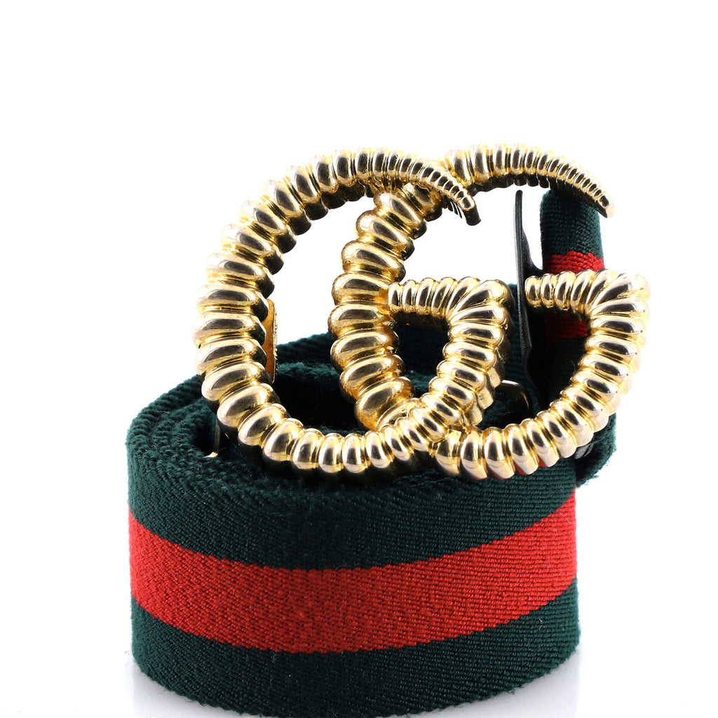 GG Torchon Web Belt Canvas Wide 65