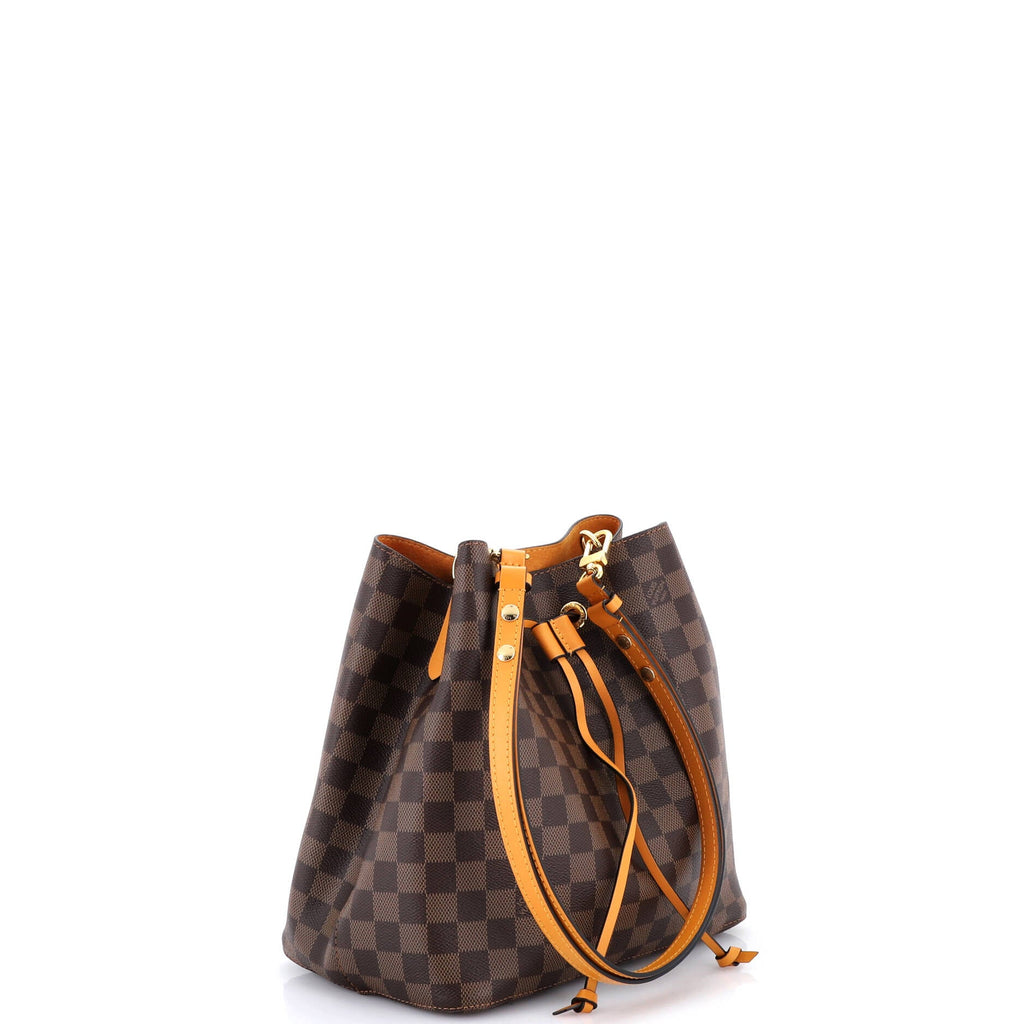 NeoNoe Handbag Damier with Leather MM