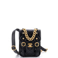 City School Flap Messenger Bag Quilted Aged Calfskin Mini