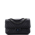 So Black Reissue 2.55 Flap Bag Chevron Sheepskin 225