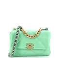 19 Flap Bag Quilted Leather Medium