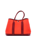 Garden Party Tote Toile and Leather 30