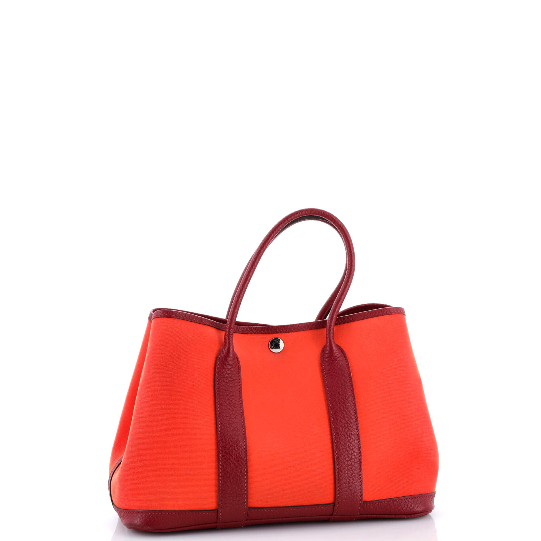 Garden Party Tote Toile and Leather 30