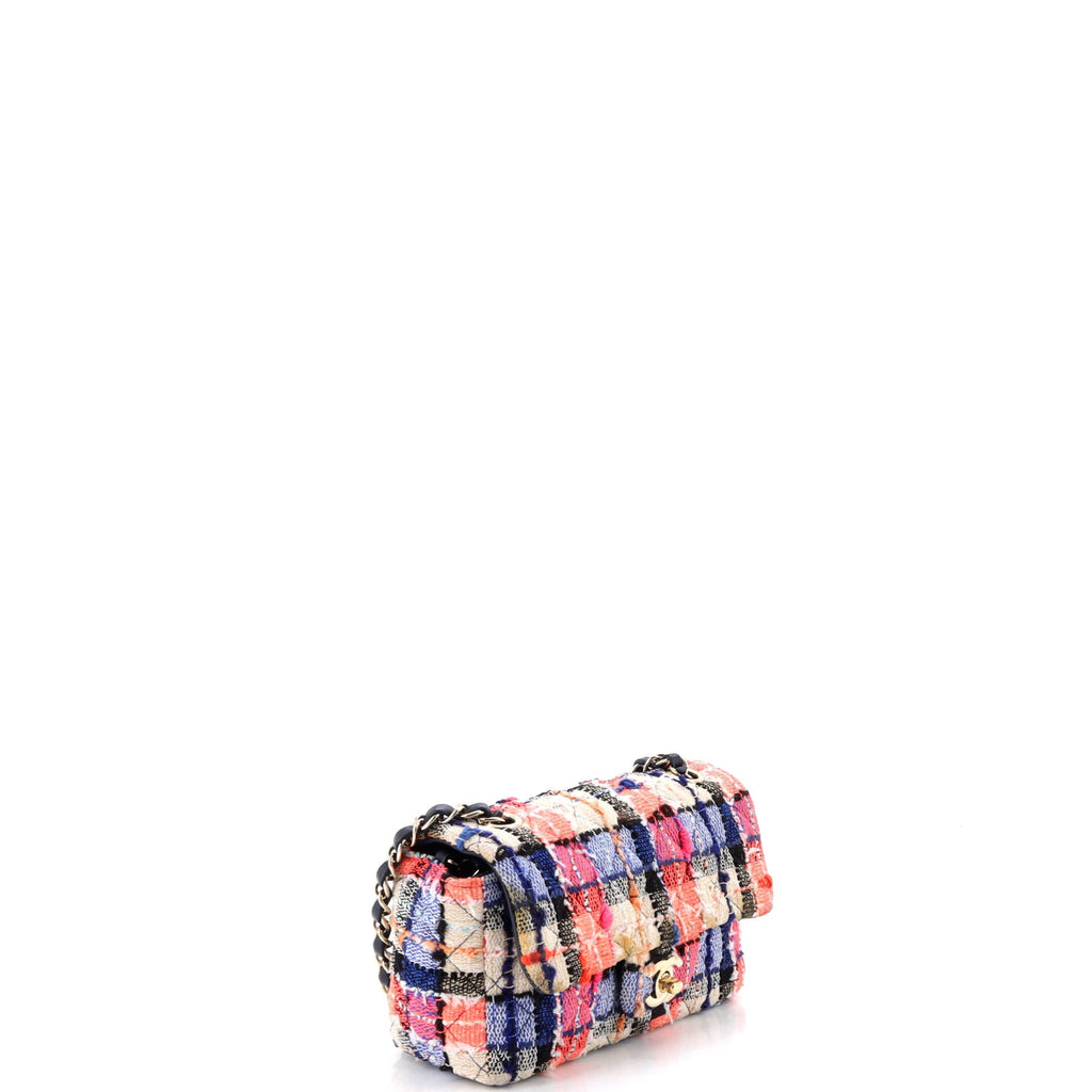 Classic Single Flap Bag Quilted Tweed Mini