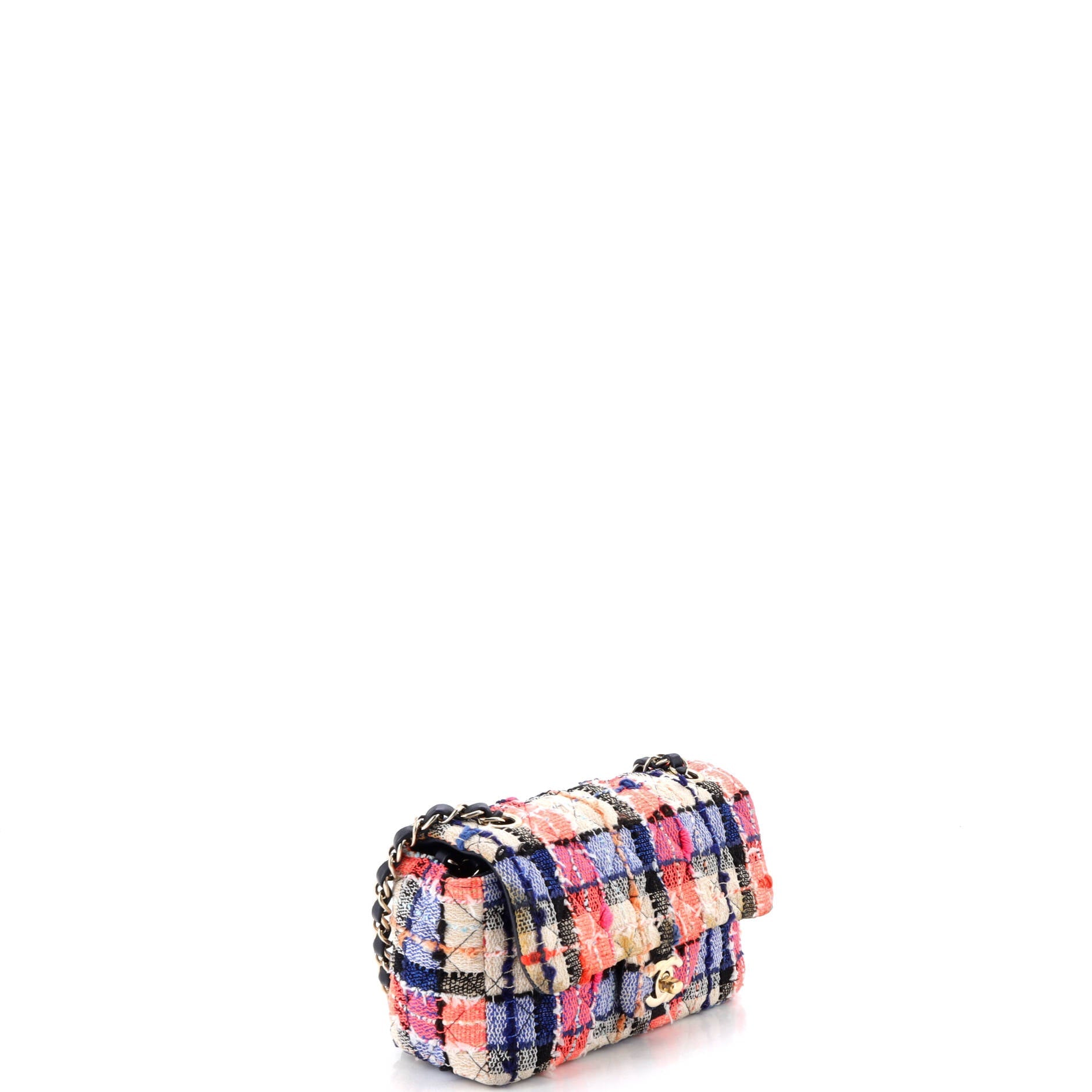 Classic Single Flap Bag Quilted Tweed Mini