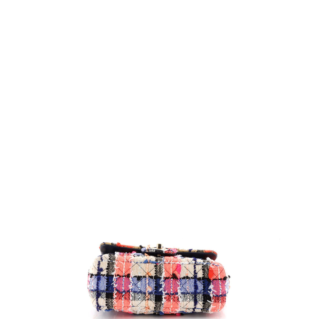 Classic Single Flap Bag Quilted Tweed Mini
