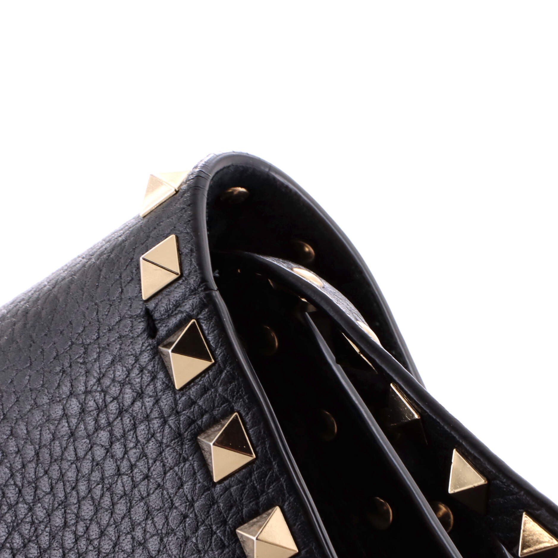 Rockstud Flip Lock Flap Bag Leather Medium