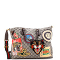 Courrier Convertible Soft Open Tote GG Coated Canvas with Applique Large