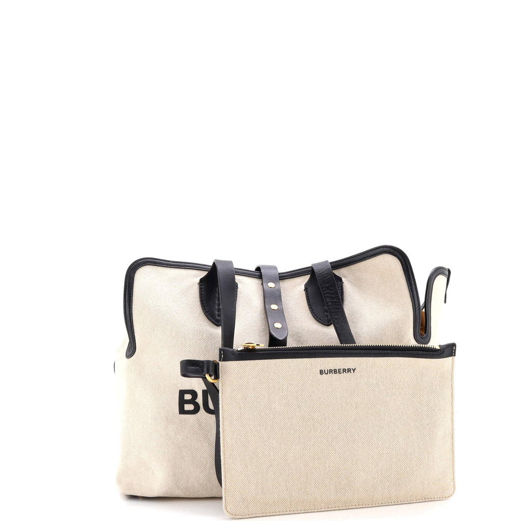 Soft Belt Bag Canvas with Leather Medium