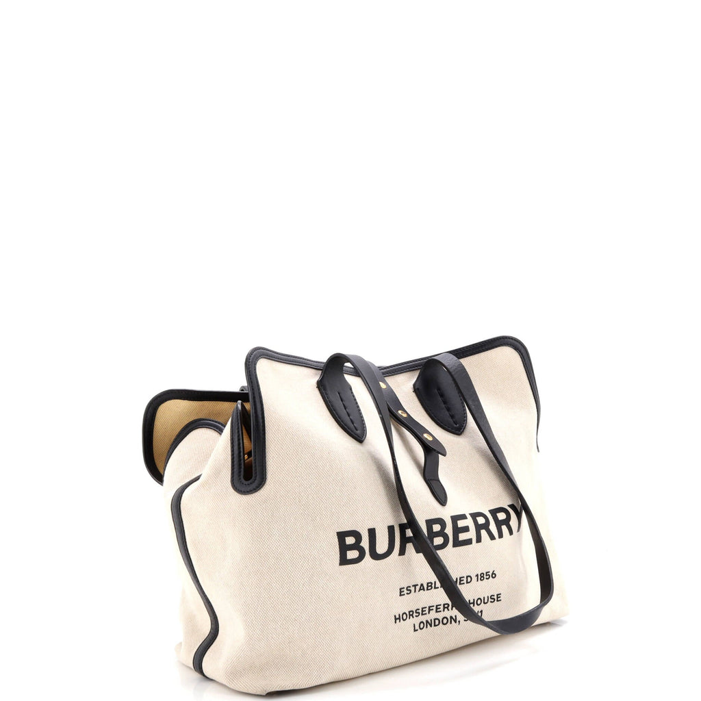 Soft Belt Bag Canvas with Leather Medium