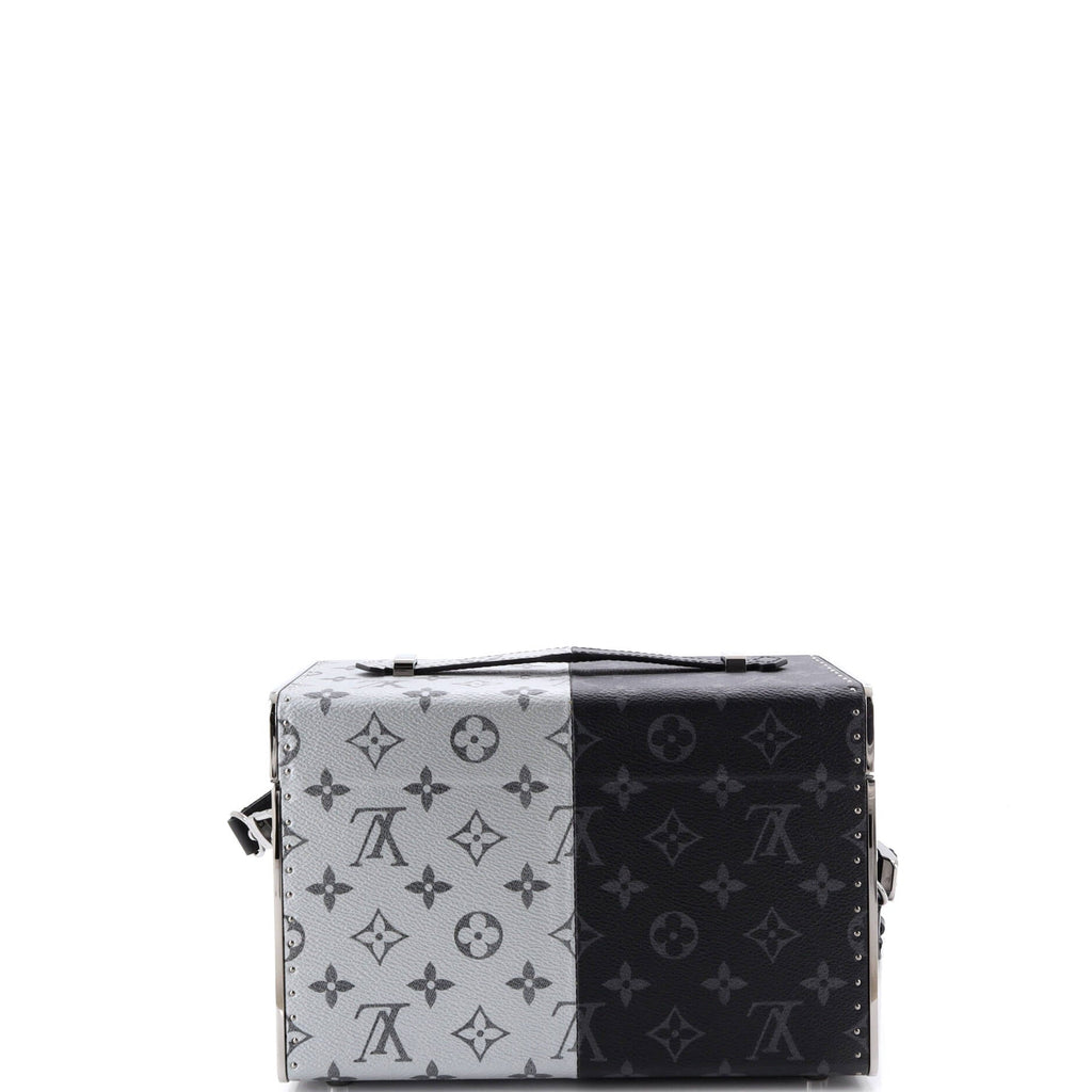 Trunk Shoulder Bag Monogram Eclipse Split Canvas Mini