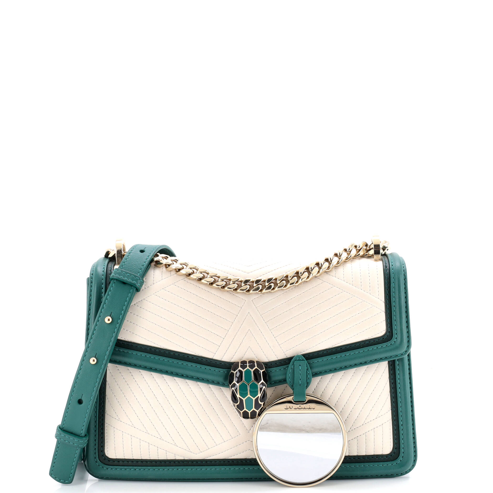 Serpenti Forever Shoulder Bag Quilted Leather Small