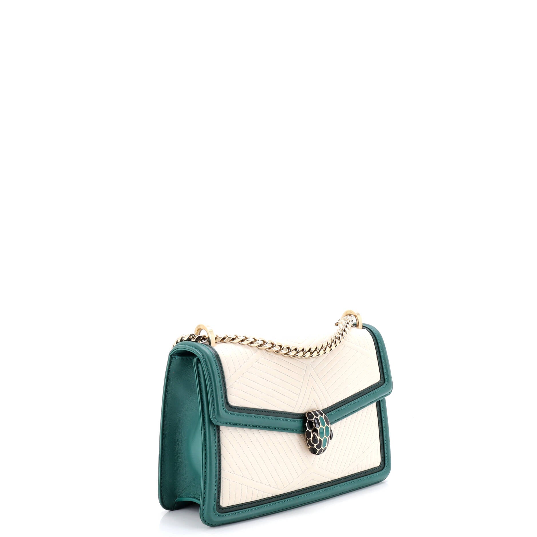 Serpenti Forever Shoulder Bag Quilted Leather Small