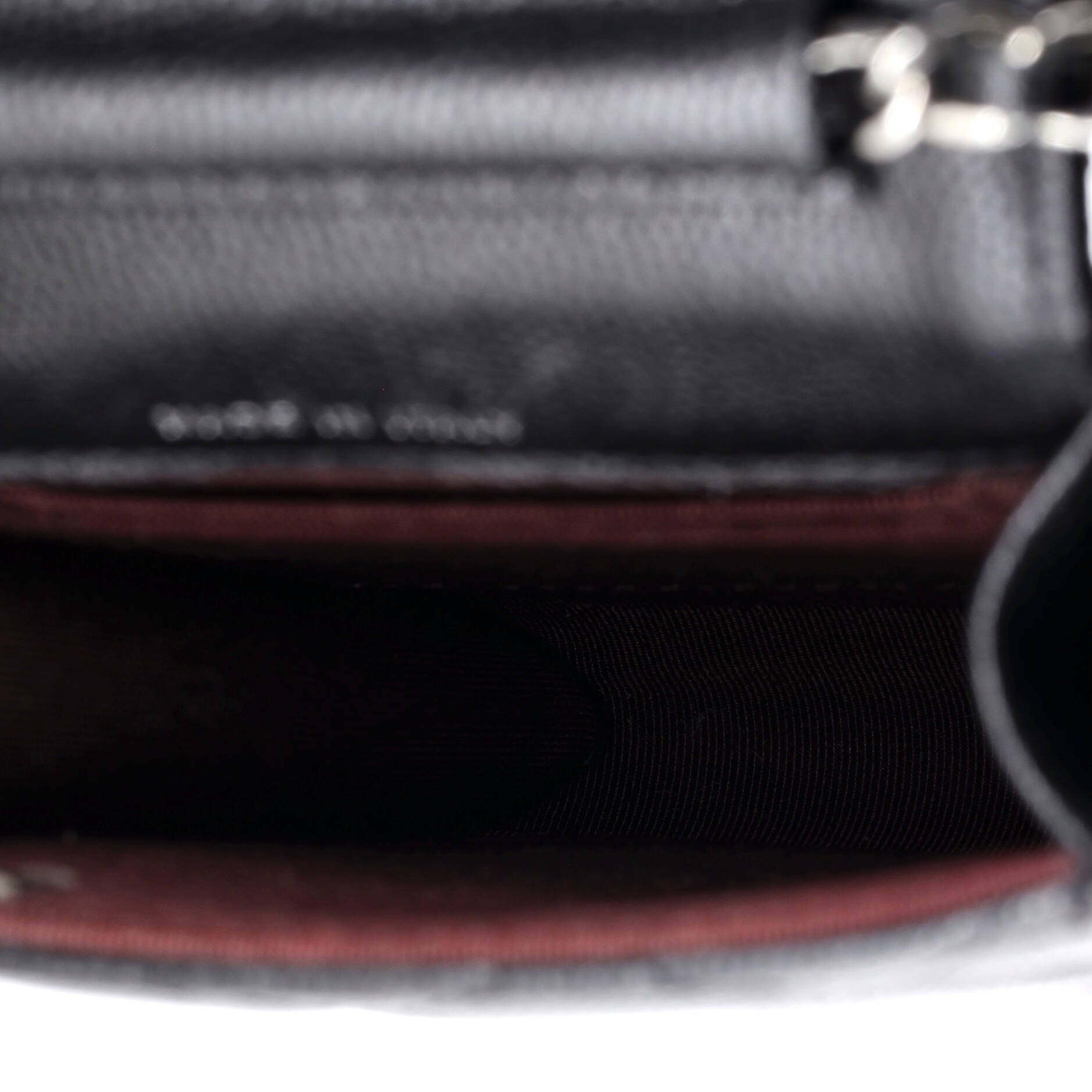 CC Flap Phone Holder Crossbody Bag Quilted Caviar