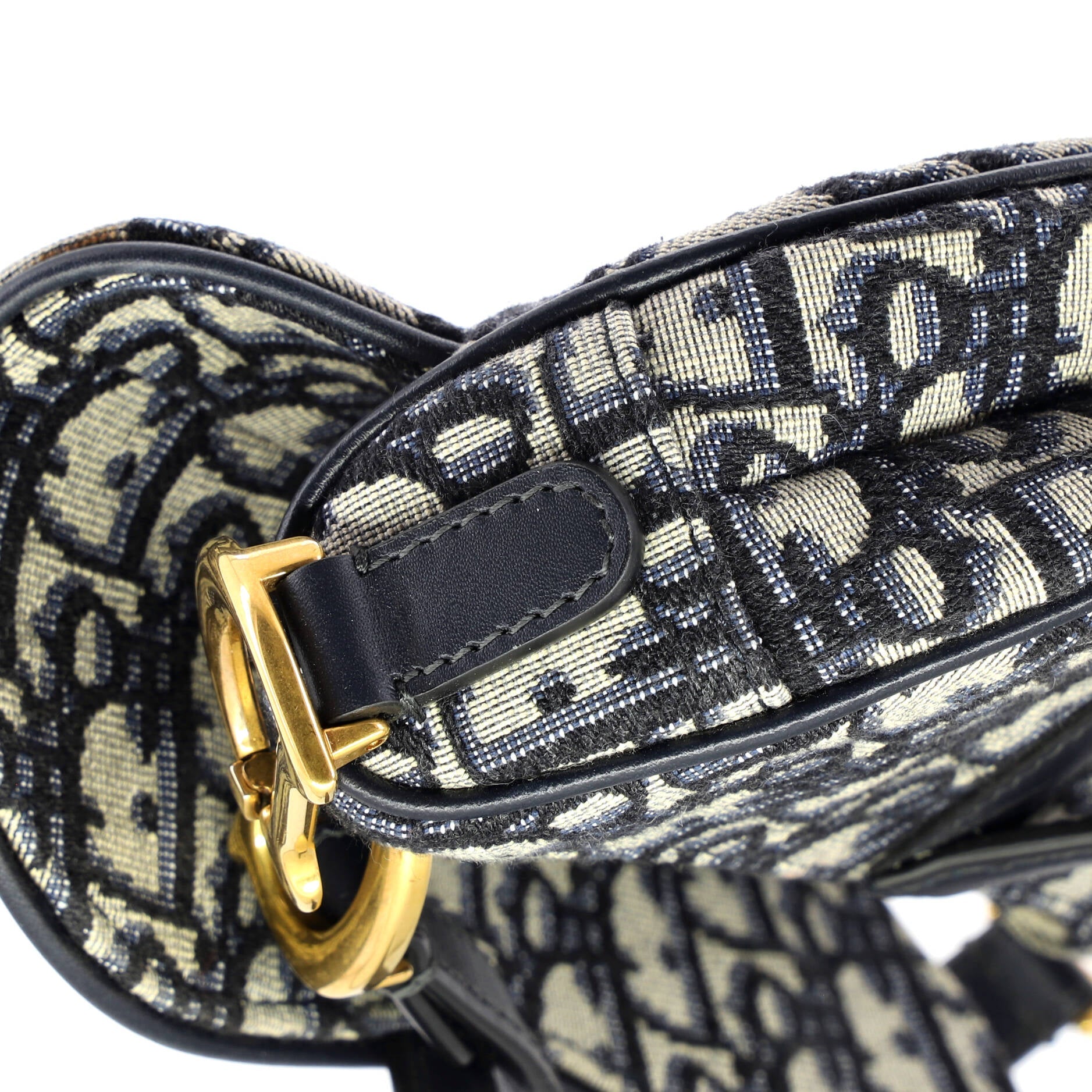 Saddle Handbag Oblique Canvas Mini