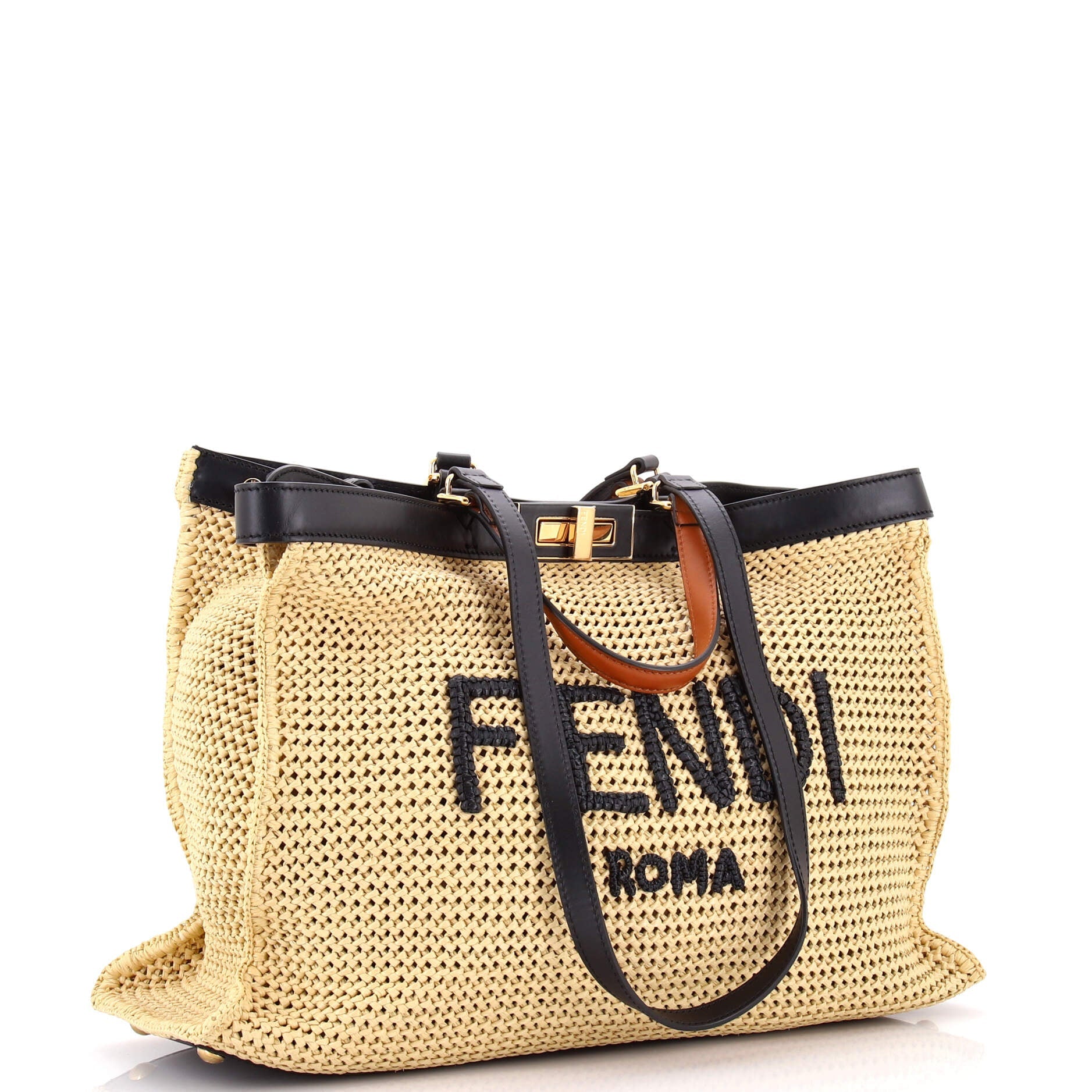 Peekaboo X-Tote Raffia Medium