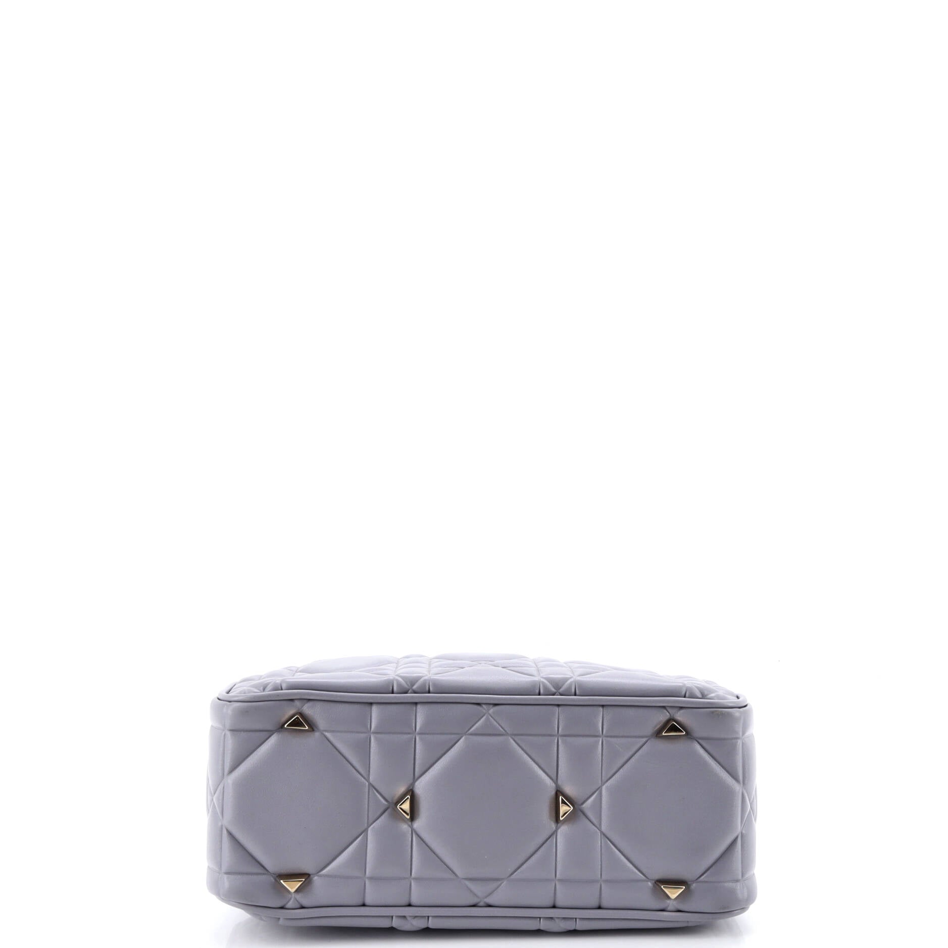 Lady 95.22 Bag Cannage Embossed Leather Small