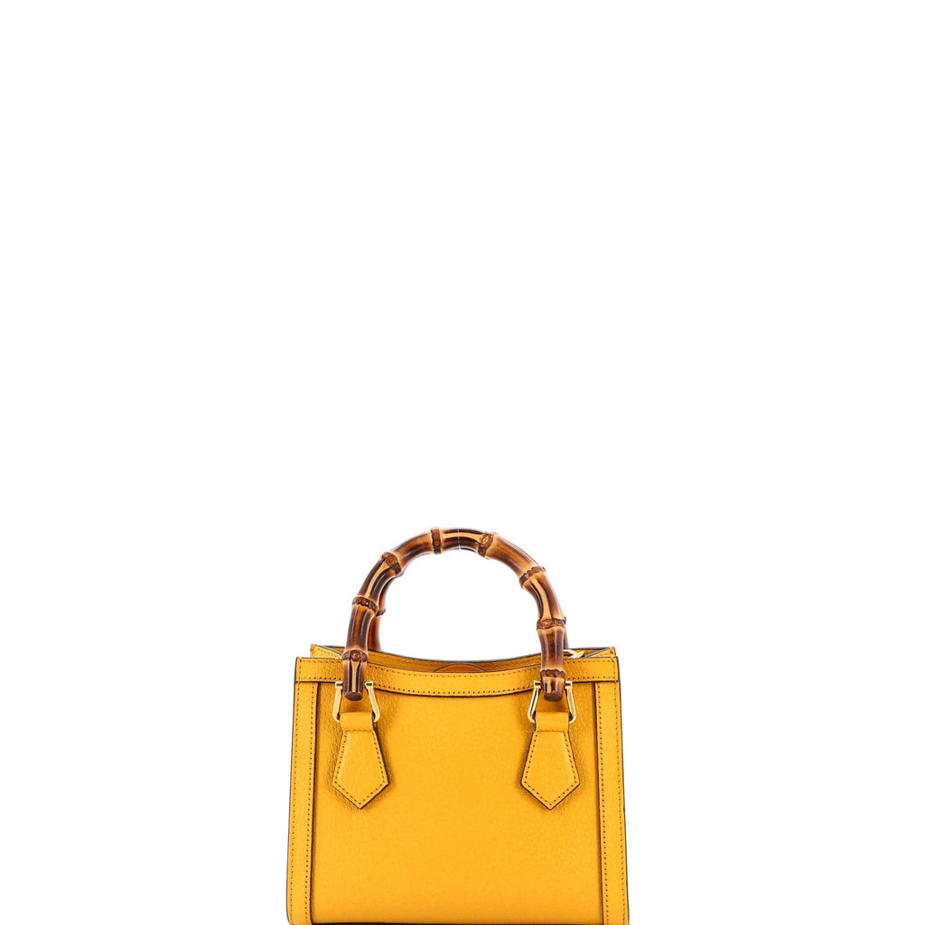 Diana NM Bamboo Handle Tote Leather Mini