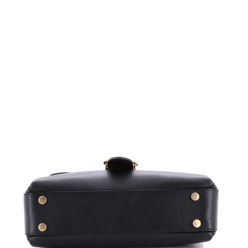Interlocking Top Handle Bag Leather Medium
