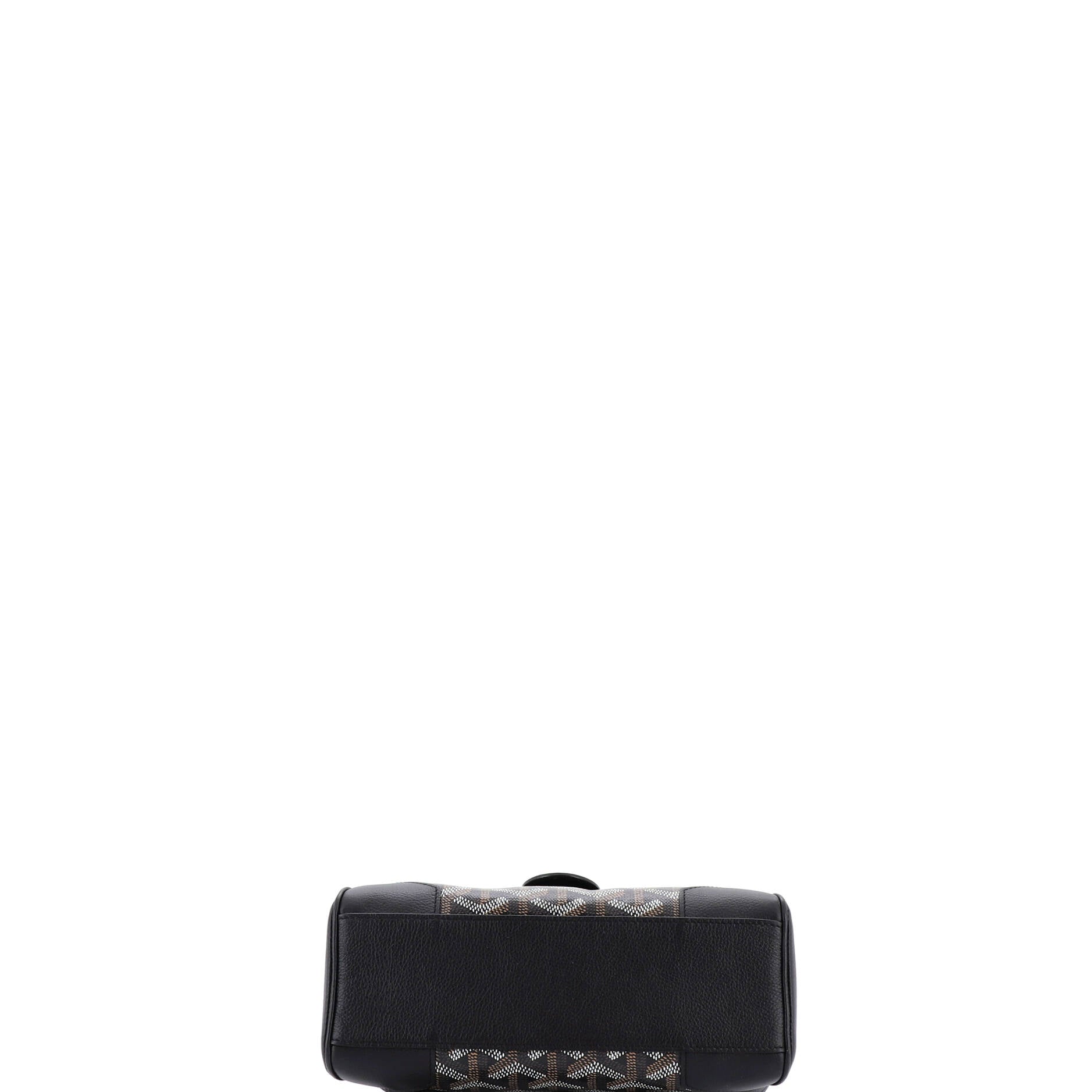 Saigon Top Handle Bag Coated Canvas with Leather Mini